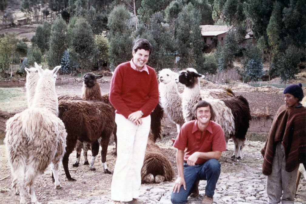 With Randy Pratt (1970's above Cusco, Peru)